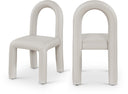 Amari Vegan Leather Upholstered Dining Chair - Taupe