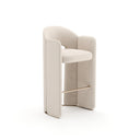 Overlap Bar Stool Ivory