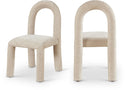 Amari Chenille Fabric Upholstered Dining Chair - Beige