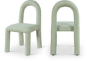 Amari Chenille Fabric Upholstered Dining Chair - Mint