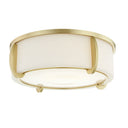 Aged Brass Talon Flush Mount 15.5" by Hudson Valley