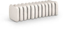 Atticus Vegan Leather Upholstered Bench - Cream
