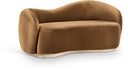 Gustavo 72.5" Velvet Upholstered Loveseat - Saddle