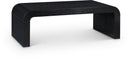 Toulon Oak Veneer Coffee Table - Black