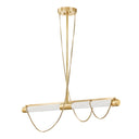 Vintage Brass Lariat Linear 7.75" by Corbett Lighting, view 2