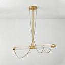 Vintage Brass Lariat Linear 7.75" by Corbett Lighting, view 3