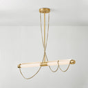 Vintage Brass Lariat Linear 7.75" by Corbett Lighting