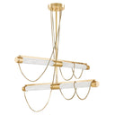 Vintage Brass Lariat Linear 7.75" by Corbett Lighting, view 4