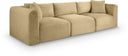 Shaggy 109" Corduroy Performance Fabric Upholstered Modular Sofa - Camel