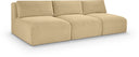 Shaggy 93" Corduroy Performance Fabric Upholstered Modular Sofa - Camel