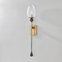 Vintage Brass Daith Wall Sconce 6" by Corbett Lighting, view 2