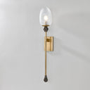 Vintage Brass Daith Wall Sconce 6" by Corbett Lighting, view 4