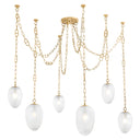 Vintage Brass Daith Chandelier 48" by Corbett Lighting, view 7