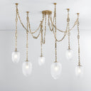Vintage Brass Daith Chandelier 61.25" by Corbett Lighting, view 2