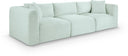 Shaggy 109" Corduroy Performance Fabric Upholstered Modular Sofa - Mint