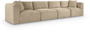 Shaggy 140" Corduroy Performance Fabric Upholstered Modular Sofa - Taupe