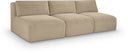 Shaggy 93" Corduroy Performance Fabric Upholstered Modular Sofa - Taupe