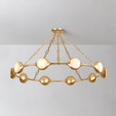 Vintage Gold Leaf Riviere Chandelier 51.5" by Corbett Lighting, view 3