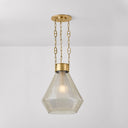 Vintage Brass Tragus Pendant 19" by Corbett Lighting