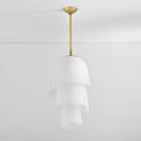 Vintage Brass Hela Pendant 18" by Corbett Lighting, view 3