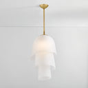 Vintage Brass Hela Pendant 18" by Corbett Lighting