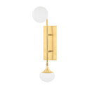 Aged Brass Fleming Wall Sconce 5" by Hudson Valley
