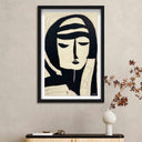 Woman In Thought - With Hand-Applied Acrylic Paint