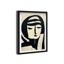 Woman In Thought - With Hand-Applied Acrylic Paint
