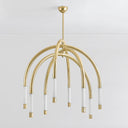 Vintage Polished Brass Zeme Chandelier 47.75" by Corbett Lighting, view 3