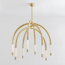 Vintage Polished Brass Zeme Chandelier 47.75" by Corbett Lighting, view 5