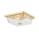 Aged Brass Hines Flush Mount 13" by Hudson Valley