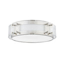 Polished Nickel Clifford Flush Mount 14" by Hudson Valley