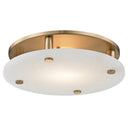 Aged Brass Croton Flush Mount 15" by Hudson Valley