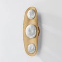 Vintage Brass Bezel Wall Sconce 7" x 18" by Corbett Lighting, view 4