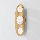Vintage Brass Bezel Wall Sconce 7" x 18" by Corbett Lighting, view 7