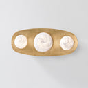 Vintage Brass Bezel Wall Sconce 7" x 18" by Corbett Lighting, view 8
