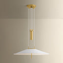 Aged Brass Emmons Pendant 30" by Hudson Valley, view 6