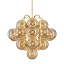 Vintage Polished Brass Cronus Chandelier 44.5" by Corbett Lighting, view 2