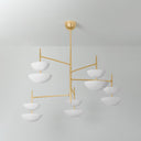 Vintage Gold Leaf Evander Chandelier 55" by Corbett Lighting, view 3