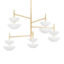 Vintage Gold Leaf Evander Chandelier 55" by Corbett Lighting