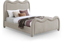 Gavin Chenille Fabric Upholstered Bed - Beige