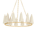 Vintage Gold Leaf Tirana Chandelier 42" by Corbett Lighting