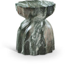 Caserta Marble Finish Indoor / Outdoor Concrete End Table - Green