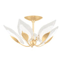 Gold Leaf Blossom Semi Flush 24" by Hudson Valley