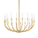 Vintage Brass Amalthea Chandelier 42" by Corbett Lighting, view 4