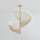 Vintage Brass Amalthea Chandelier 42" by Corbett Lighting, view 3