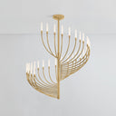 Vintage Brass Amalthea Chandelier 42" by Corbett Lighting