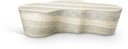 Monza Concrete And Fiberglass Indoor / Outdoor Patio Coffee Table - Travertine