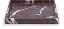 Barletta Genuine Marble Square Tray - Red