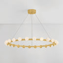 Vintage Brass Linus Chandelier 45.25" by Corbett Lighting
